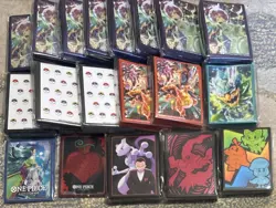 Pokemon One Piece Official TCG Trading Card Sleeves 1125pcs Lot of 19 Sealed New - Image 1