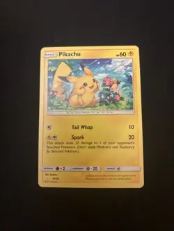 Pokemon Card Pikachu Promo SM86 Holo 2017 Illustration by Kodama 29-30 - Image 1