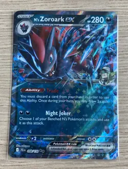 Pokemon TCG Card - N's Zoroark ex 098/159 - Double Rare Holo - NM - Image 1