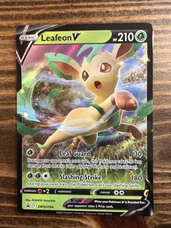 Leafeon V - SWSH194 - Pokemon Sword & Shield Promo Ultra Rare Holo Card NM - Image 1