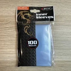 BCW INNER SLEEVE PERFECT FIT TCG CARD 100 PER PACK TOP LOADING POKEMON MTG ETC - Image 1