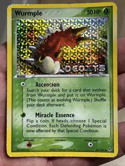 Wurmple 82/107 Pokemon Card Ex Deoxys Reverse Holo Stamped HP - Image 1