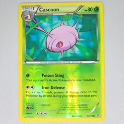Cascoon 6/108 Roaring Skies Reverse Holo Common Pokemon Card TCG English MP - Image 1
