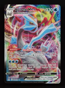 Kyurem VMAX 049/196 Ultra Rare SWSH11: Lost Origin Pokemon Card - Image 1