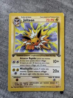 Italian Pokemon Card Jolteon Jungle Rare 1st Edition (Edizione) 20/64 - LP - Image 1