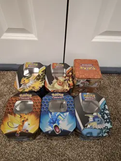 Lot of 52 Pokemon TCG Metal Tins - Empty No Packs No Cards - Two Pics - Ball Tin - Image 2