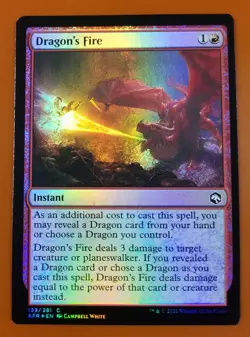 1x Dragon's Fire | FOIL | Forgotten Realms | MTG Magic Cards - Image 1