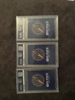 PSA 10 ONE PIECE Card Championship Promo Luffy Law Kid Complete Set Japanese - Image 2