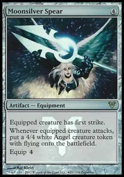 1x FOIL MOONSILVER SPEAR - Avacyn - MTG - Magic the Gathering - NM - Image 1