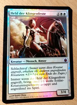 Mtg Magic: # FOIL # Held der Klingenfeste, Hero of Bladehold, DEUTSCH Nearmint - Image 1