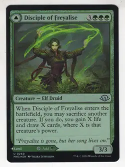 MTG Modern Horizons 3 Foil Uncommon Card #250 Disciple of Freyalise - Image 1