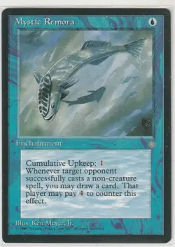 Magic The Gathering 1x MYSTIC REMORA MtG Common Blue Ice Age NMINT - Image 1