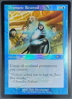 mtg magic Dramatic Reversal FOIL promo ENGLISH inversion dramatique 2 available - Image 1