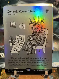 MTG | Demonic Consultation [Secret Lair Encyclopedia] ✨FOIL✨ - Image 1