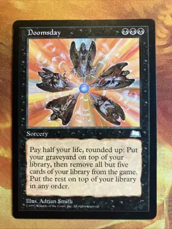 MTG Doomsday Weatherlight Near-Mint Condition Black Rare Sorcery Vintage!! - Image 1