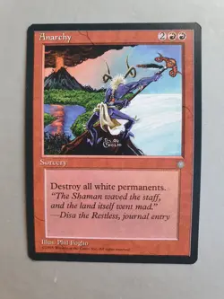 Anarchy , MTG Ice Age (1995), Uncommon Red Sorcery NM - Image 1
