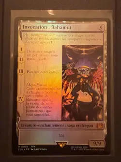 Mtg FIN Final Fantasy - Invocation Summon: Bahamut FR -NM FOIL French - Image 1