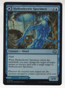 MTG Modern Horizons 3 Foil Uncommon Card #240 Hydroelectric Specimen - Image 1