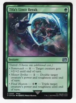 MTG Final Fantasy Foil Uncommon #0207 Tifa's Limit Break - Image 1