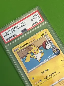 PSA GRADE 10 POKEMON FUTSAL 2020 ON THE BALL FULL SET - PIKACHU EEVEE SCORBUNNY - Image 4