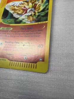 Entei 10/147 -Aquapolis - Vintage Pokemon TCG - WOTC -Reverse Holo Rare - Image 3