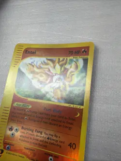 Entei 10/147 -Aquapolis - Vintage Pokemon TCG - WOTC -Reverse Holo Rare - Image 4