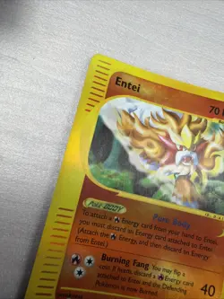 Entei 10/147 -Aquapolis - Vintage Pokemon TCG - WOTC -Reverse Holo Rare - Image 5