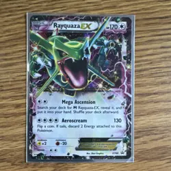 Rayquaza EX XY66 XY Promo Holo Basic Dragon Type English Pokemon TCG Card - Image 1