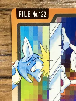 Pokemon Carddass Card Mr. Mime File No.122 Bandai Pocket Monsters 1997 - Image 3