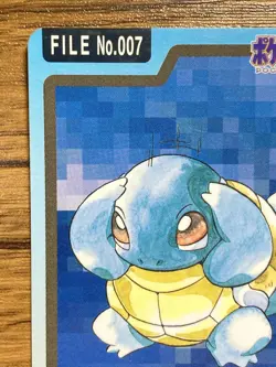 Pokemon Carddass Card Squirtle File No.7 Bandai Pocket Monsters 1997 - Image 3