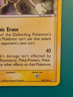 2006 Pokemon EX Holon Phantoms Mewtwo Delta Species #24/110 HP - Image 4