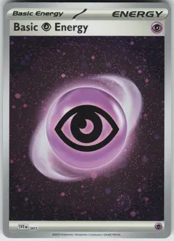 Pokemon Basic Psychic Energy (Cosmos Holo) 005 SVE: Scarlet & Violet Energies Co - Image 1