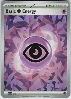 Pokemon Basic Psychic Energy (Cracked Ice Holo) 013 SVE: Scarlet & Violet Energi - Image 1