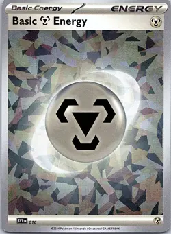 Pokemon SVE: Scarlet & Violet Energies Basic Metal Energy (Cracked Ice Holo) - Image 1