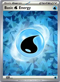 Pokemon SVE: Scarlet & Violet Energies Basic Water Energy (Cracked Ice Holo) - Image 1