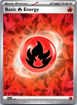 Pokemon SVE: Scarlet & Violet Energies Basic Fire Energy (Cracked Ice Holo) - Image 1