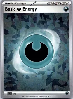 Pokemon SVE: Scarlet & Violet Energies Basic Darkness Energy (Cracked Ice Holo) - Image 1