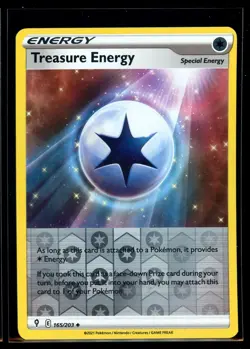 2021 Sword & Shield - Evolving Skies Treasure Energy #165 Reverse Holo Pokemon - Image 1
