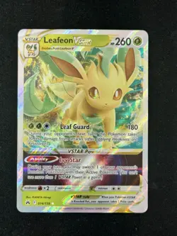 Leafeon VSTAR - 014/159 - Pokemon Crown Zenith Sword & Shield Ultra Rare Card NM - Image 1