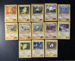 Pokemon 1st EDITION Gym Heroes Lot Set **ALL Common & Uncommon Pokemon** - Image 1