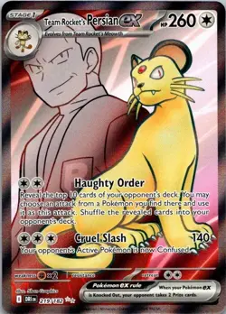 Team Rocket's Persian ex 219/182 Sv10: Destined Rivals Pokemon TCG NM (SKU 1-1) - Image 1