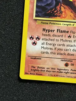 Pokemon Moltres Black Star Promo #21 Naoyo Kimura Corrected (Rare) WOTC NM+ WOW - Image 2