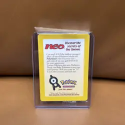 Sealed 2001 Entei Reverse Holo Pokemon Neo Discovery Black Star Movie Promo VTG - Image 1