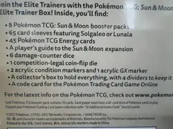 2017 RELEASE! SEALED, NEW POKEMON ELITE TRAINER BOX SUN AND MOON ETB! - Image 3