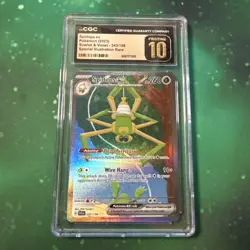 2023 Pokemon Spidops ex Special Illustration Rare 243/198 CGC 10 Pristine - Image 1