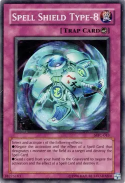 Yu-Gi-Oh! Magician's Force - Spell Shield Type-8 MFC-043 Foil LP Card - Image 1
