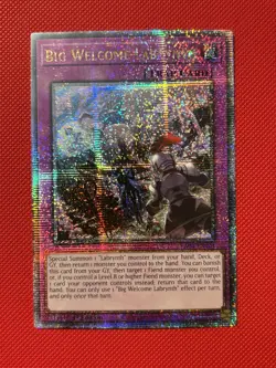 Yugioh! BIG WELCOME LABRYNTH Quarter Century Secret Rare RA04-EN104 NM SHIP ASAP - Image 1