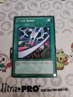 Yu-Gi-Oh! Saber Slash Rare Unlimited TU03-EN011 MP - Image 1