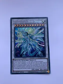 YuGiOh! Stardust Sifr Divine Dragon BLMM-EN151 Secret Rare 1st Edition - Image 1