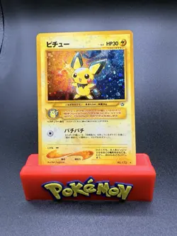 Pokemon Pichu TCG Holo Card No.172 Neo Genesis Japanese Edition MP - Image 1